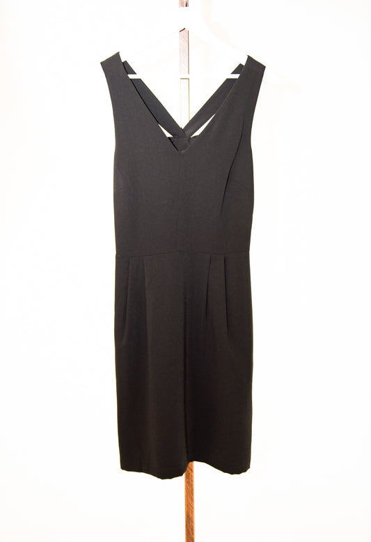 Banana Republic Back Bow Black Cocktail Dress