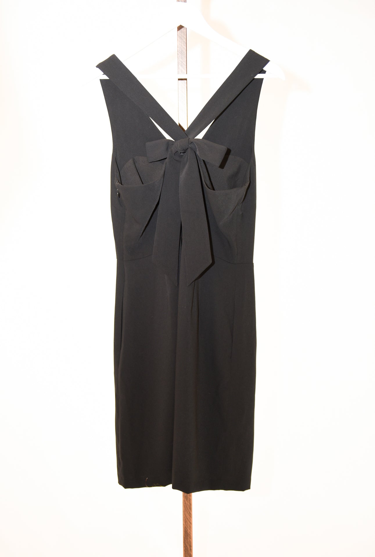 Banana Republic Back Bow Black Cocktail Dress