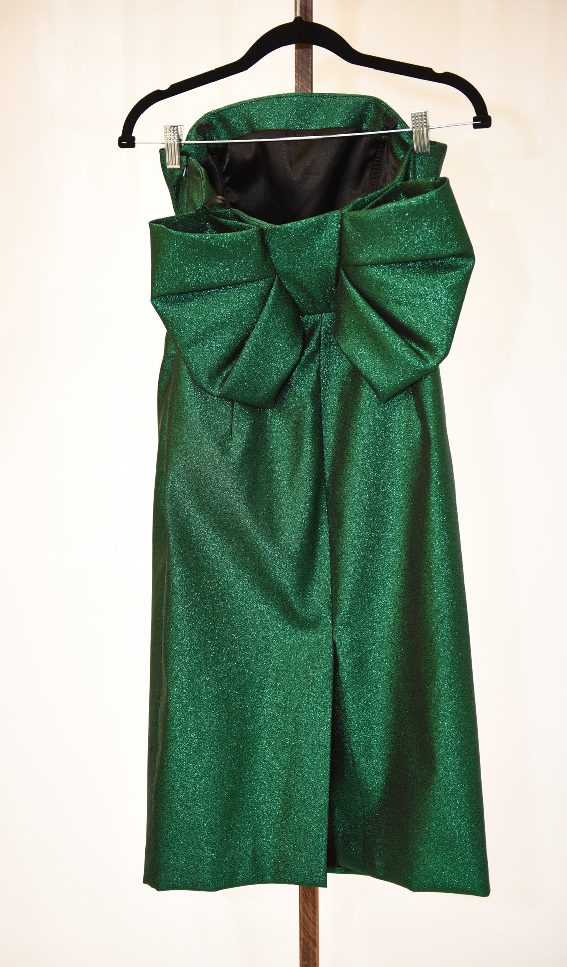 Milly Metallic Green Cocktail Dress