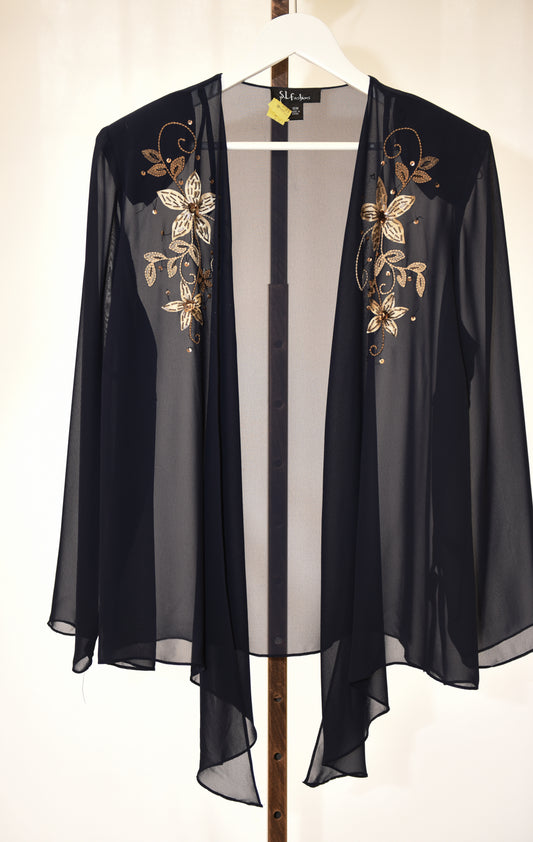 S L Fashion Sheer Elegant Blouse