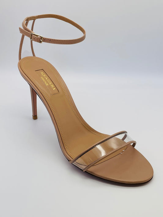 AQUAZZURA Minimalist leather and PVC sandals