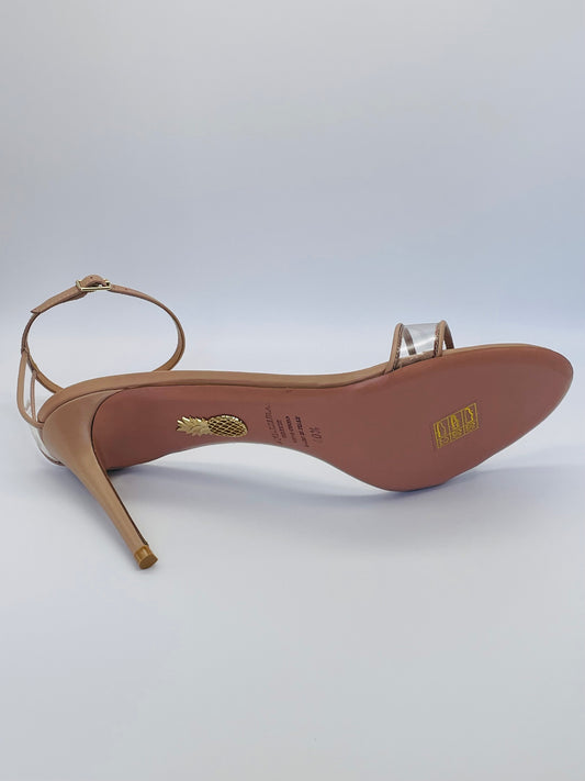 AQUAZZURA Minimalist leather and PVC sandals