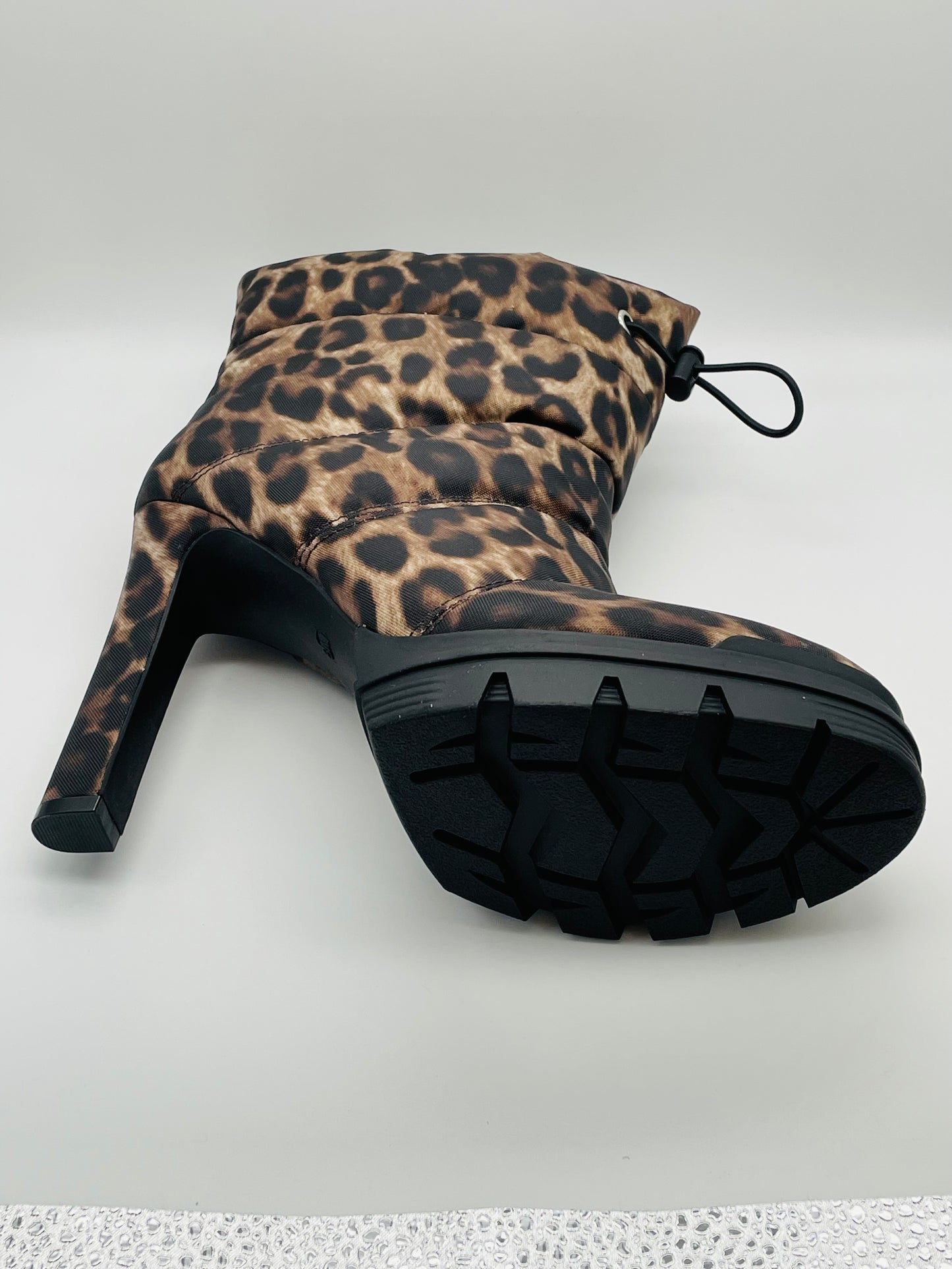 Guess Gwjara Leopard-Print Quilted Booties