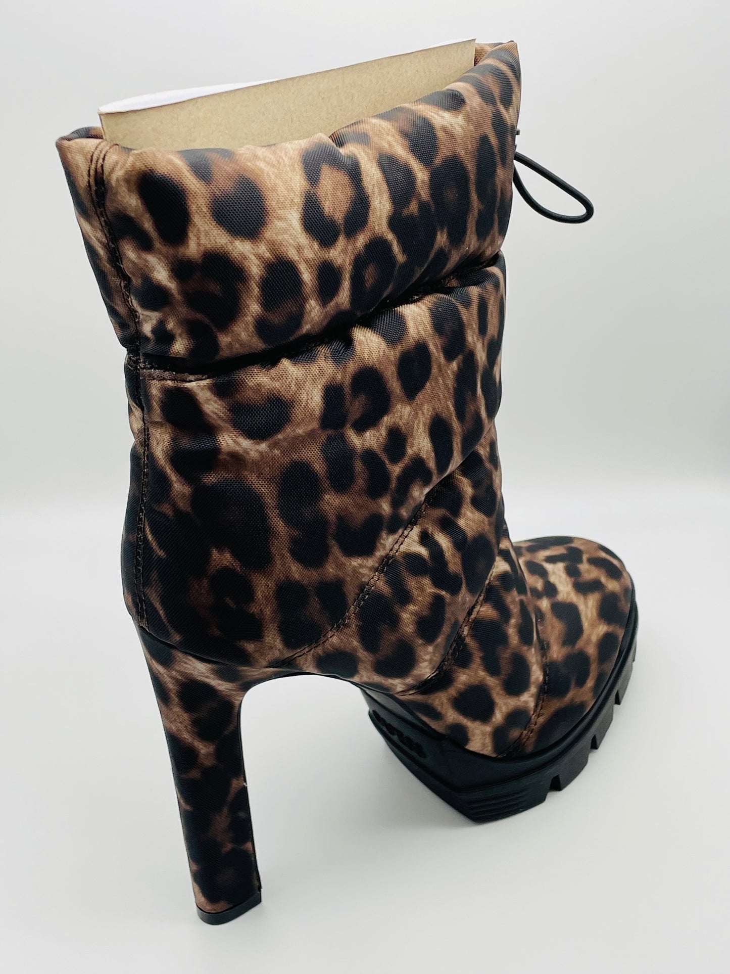Guess Gwjara Leopard-Print Quilted Booties