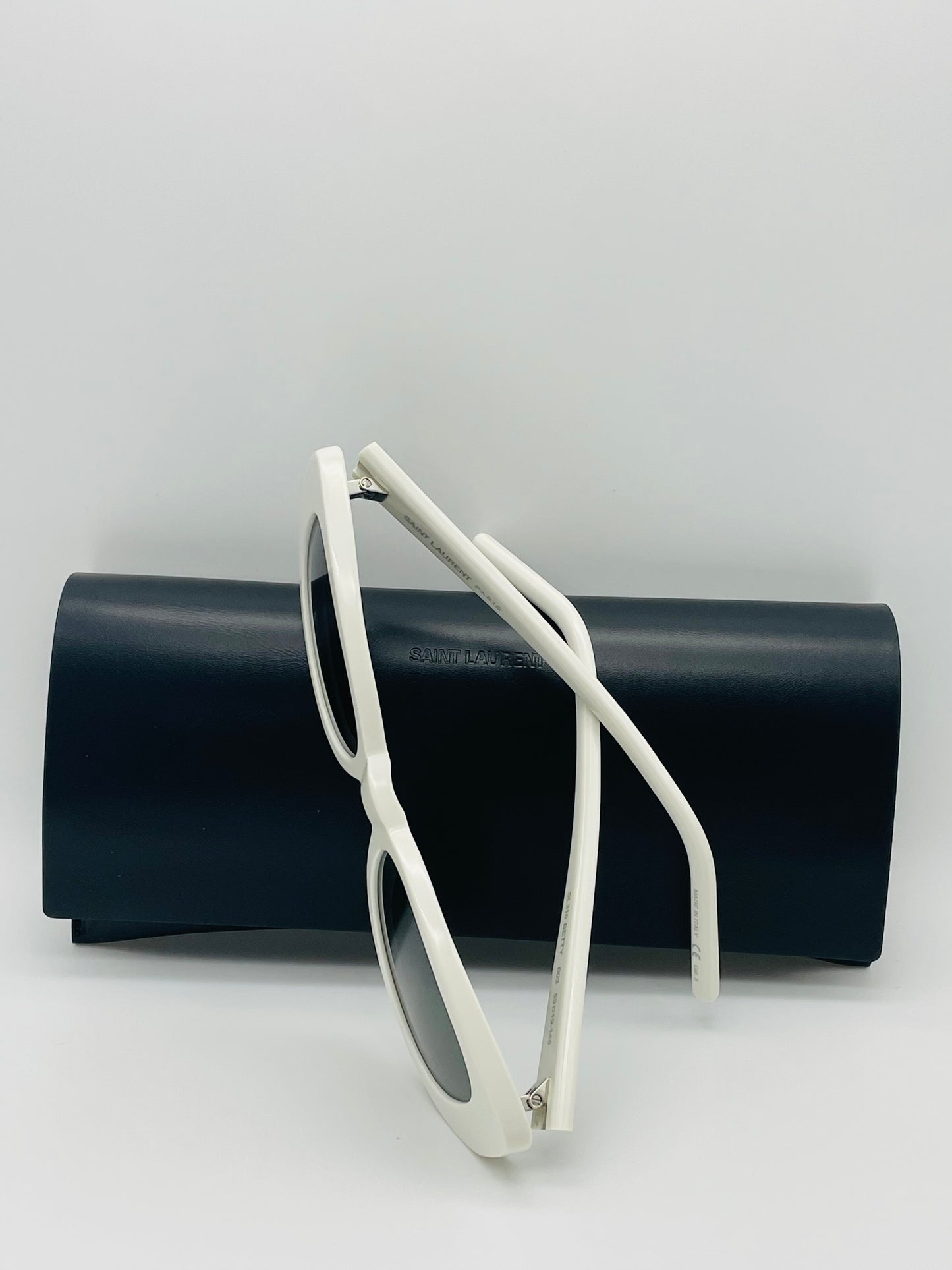 Yves Saint Laurent Betty Ivory Gray Sunglasses