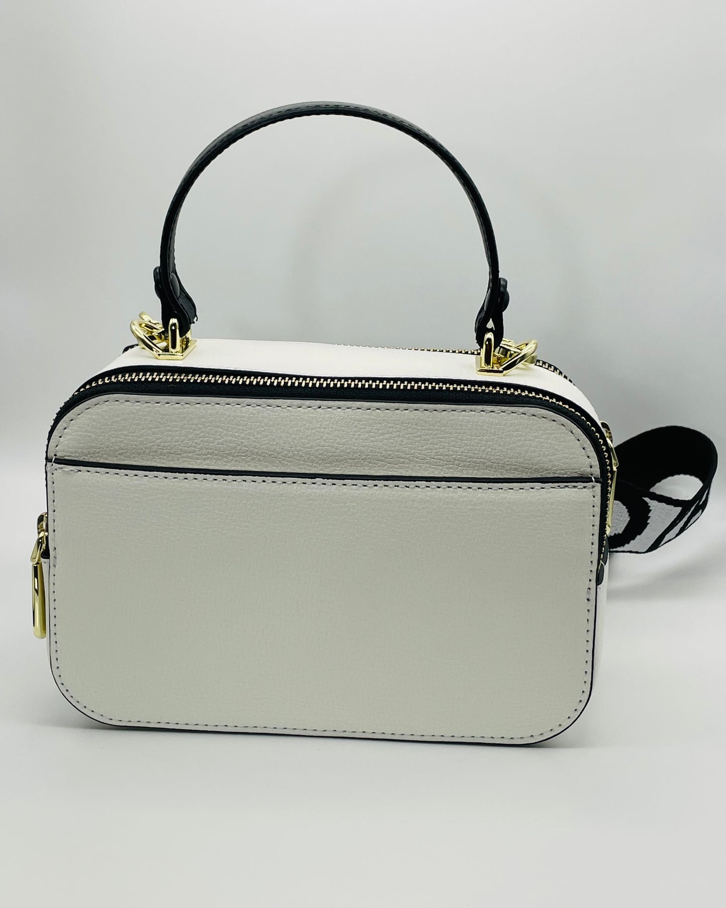 white Karl Lagerfeld Paris Simone Lunchbox Crossbody NWT