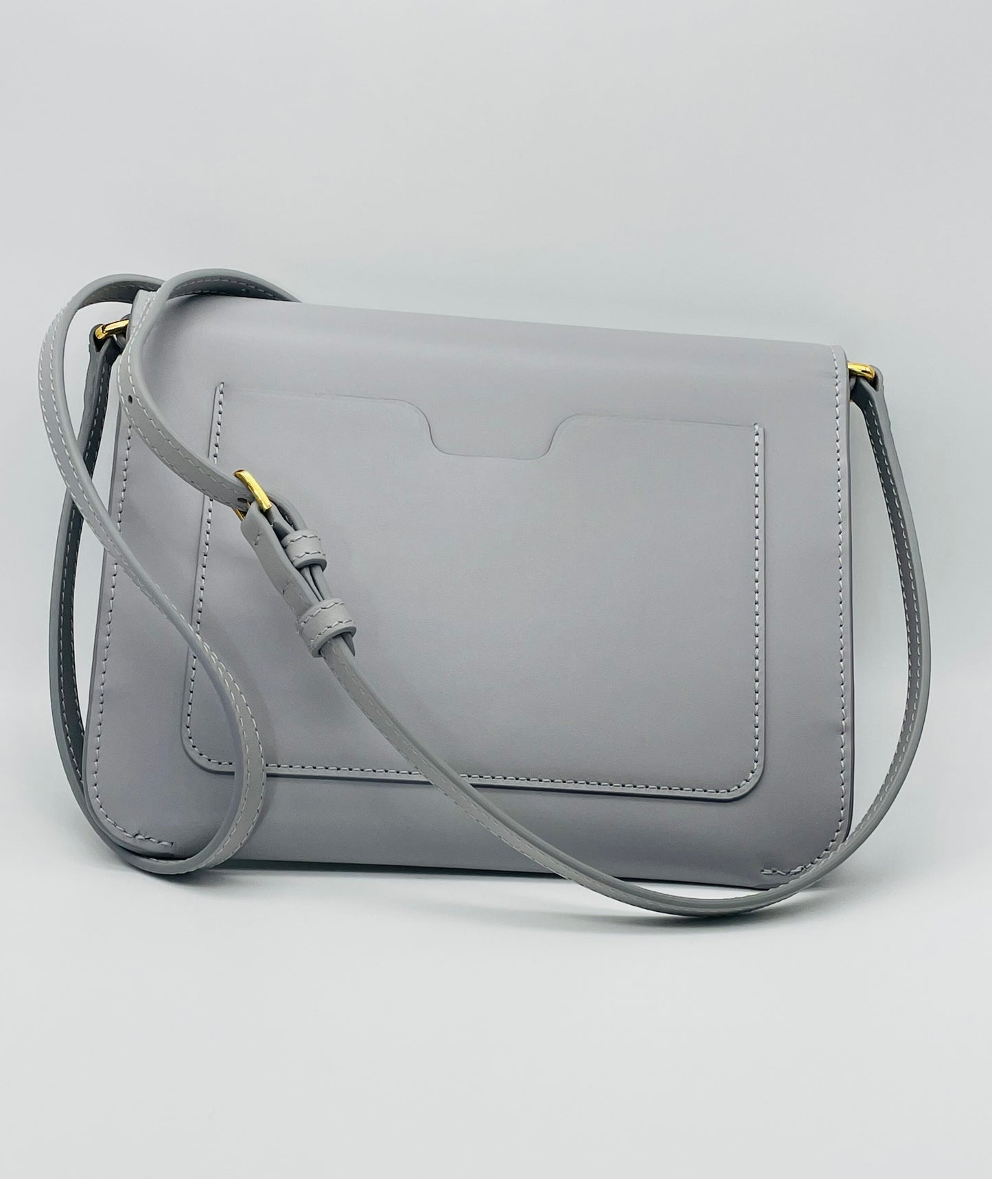 BURBERRY TB Monogram Leather Shoulder Bag
