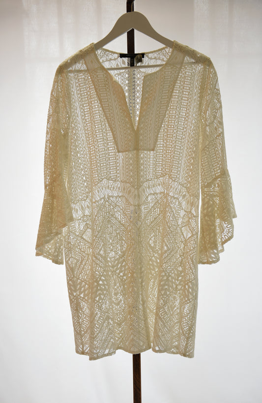 BCBGMAXAZRIA White Coverup Dress