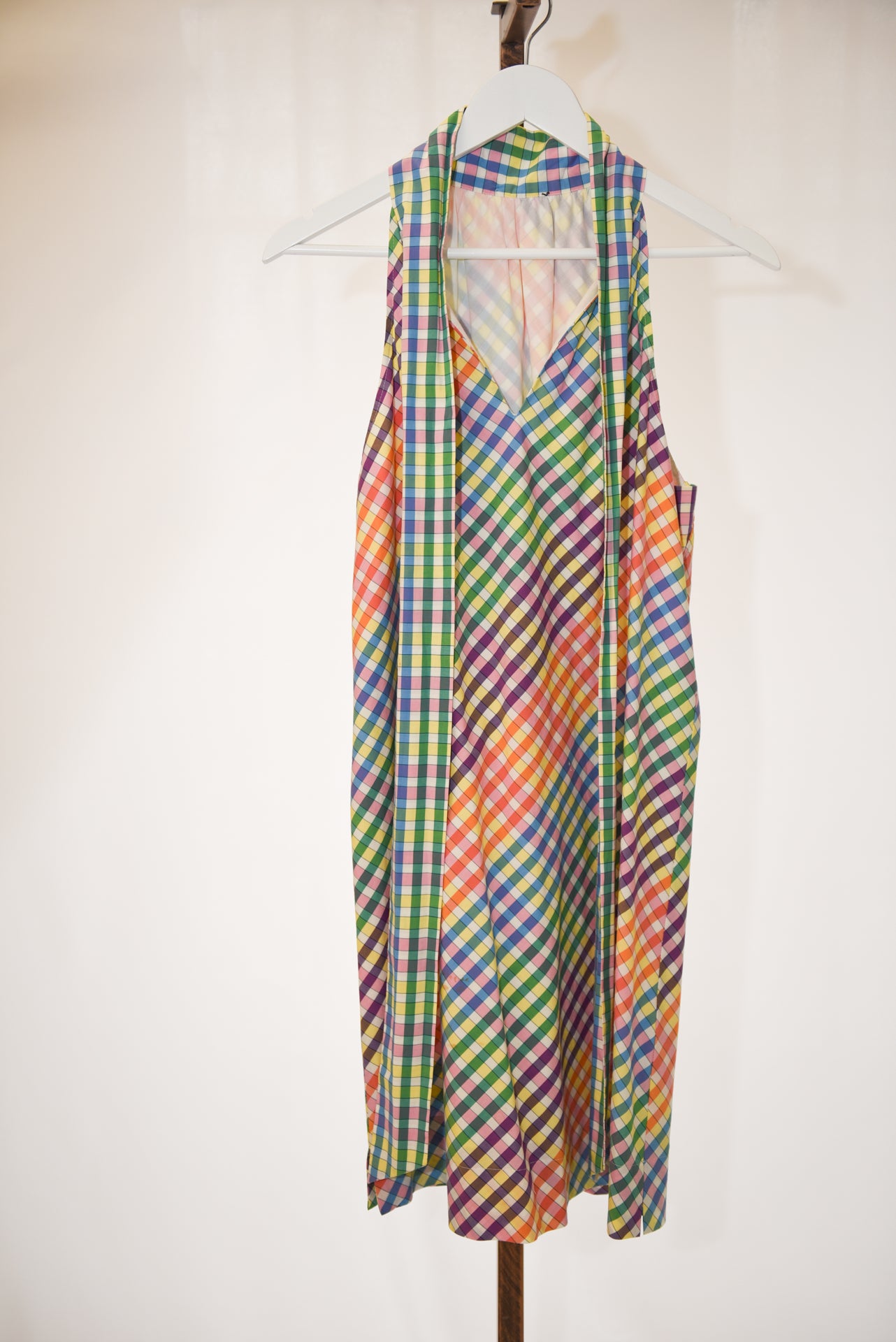 J. Crew Colorful Plaid Bow Dress