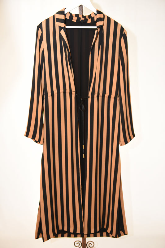 Topshop Striped Tie Shirt Dress