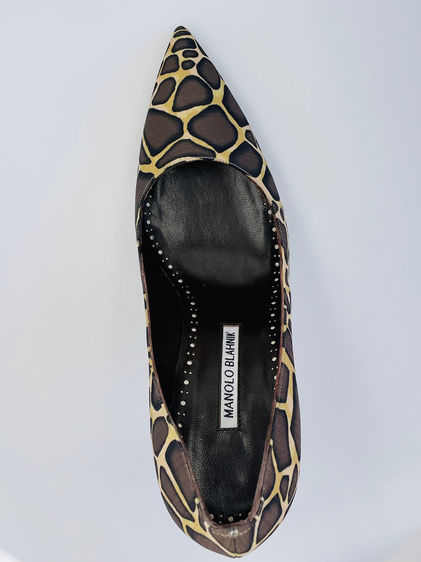 MANOLO BLAHNIK BB 105mm Giraffe-Print Stiletto Pumps