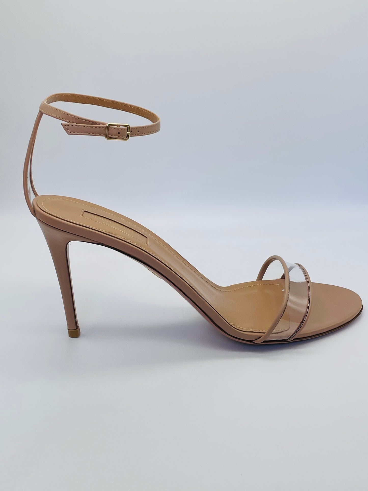 AQUAZZURA Minimalist leather and PVC sandals