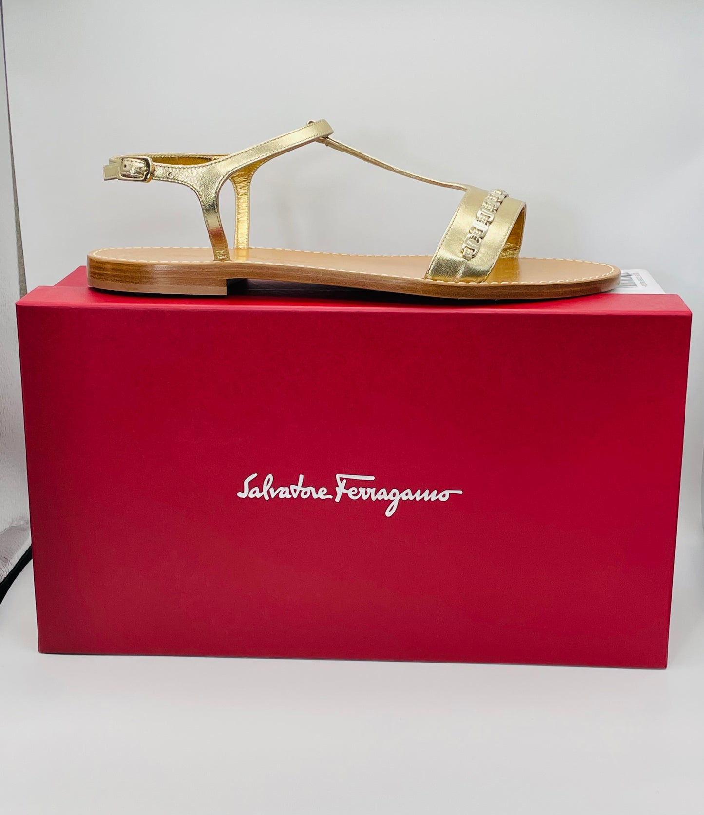 Salvatore Ferragamo Tremiti Leather Sandal