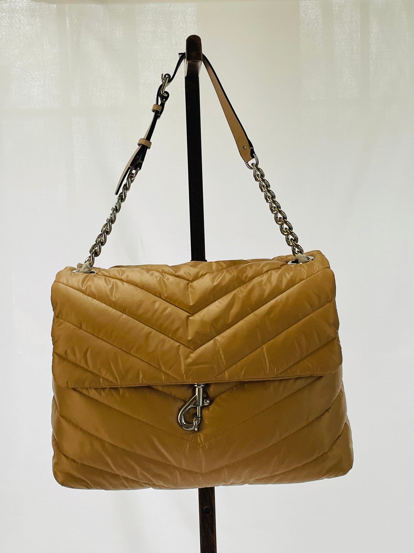 Rebecca Minkoff Extra Large Chevron-Quilted Nylon Shoulder Bag